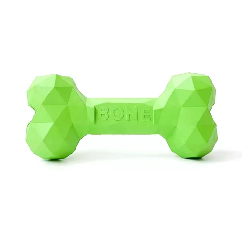 Green chew bone toy for aggressive chewers